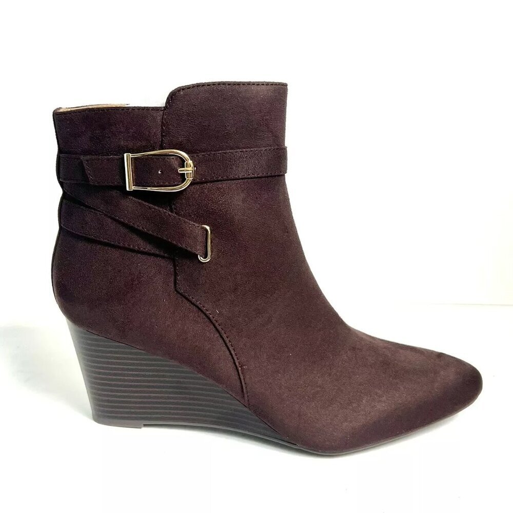 Life Stride Women’s Gio Dark Chocolate Ankle Boots 10M